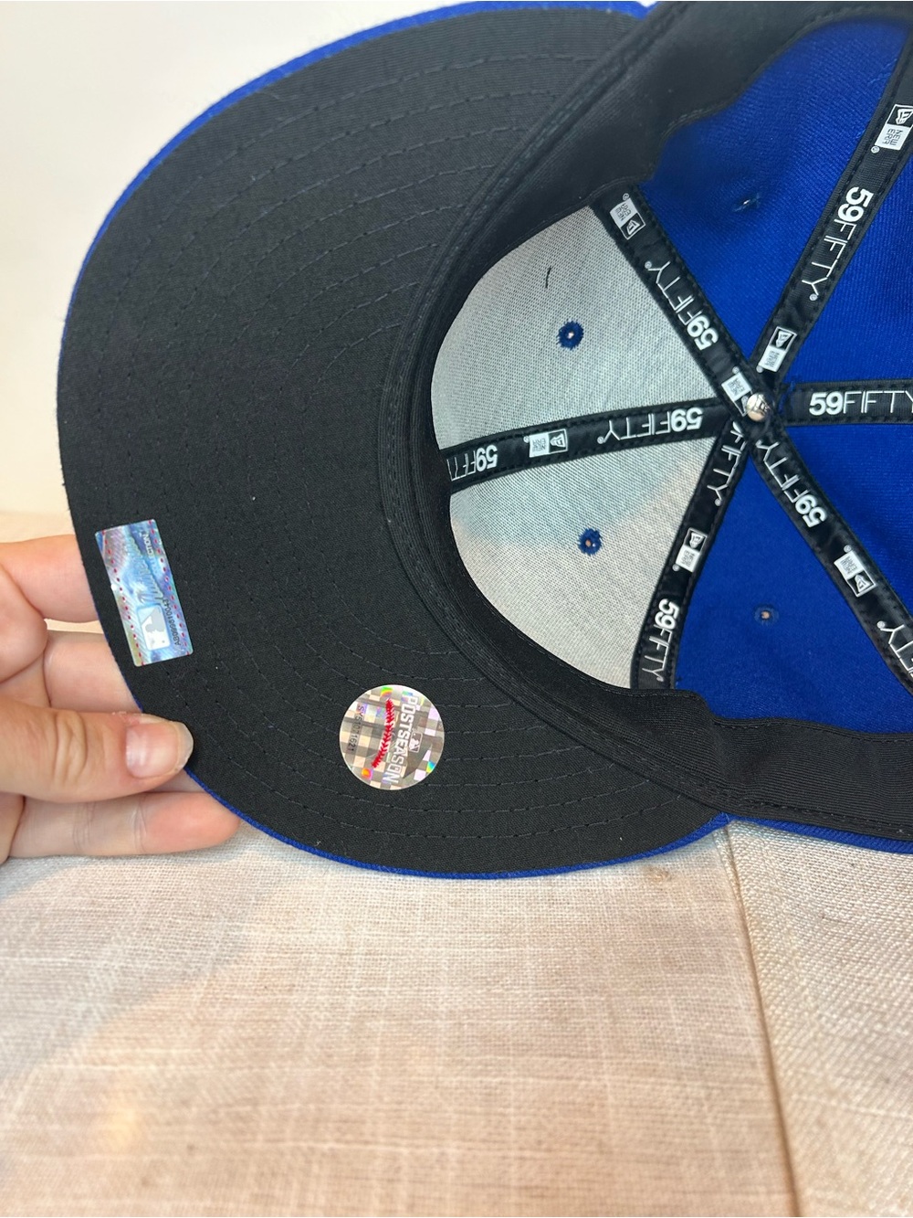 NWT New era Chicago Cubs 7 7/8 Royal Blue 2016 World Series Champions Fitted Cap - Picture 6 of 6